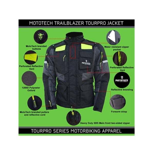 Mototech TrailBlazer Tour Pro Riding Jacket Level