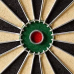 Traditional Dartboard with Darts - Image 3