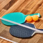 Table Tennis Set with Posts, Adjustable Rollnet, 2 Bats and 2 Balls - Image 12