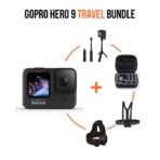GoPro Hero 10 Travel Bundle (with Selfie Stick + Head Mount + Chest Mount + Accessory Carry Case)