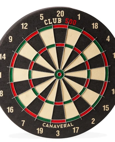 Traditional Dartboard with Darts
