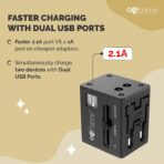 Universal Travel Adapter + Charging Cable Kit - Image 3