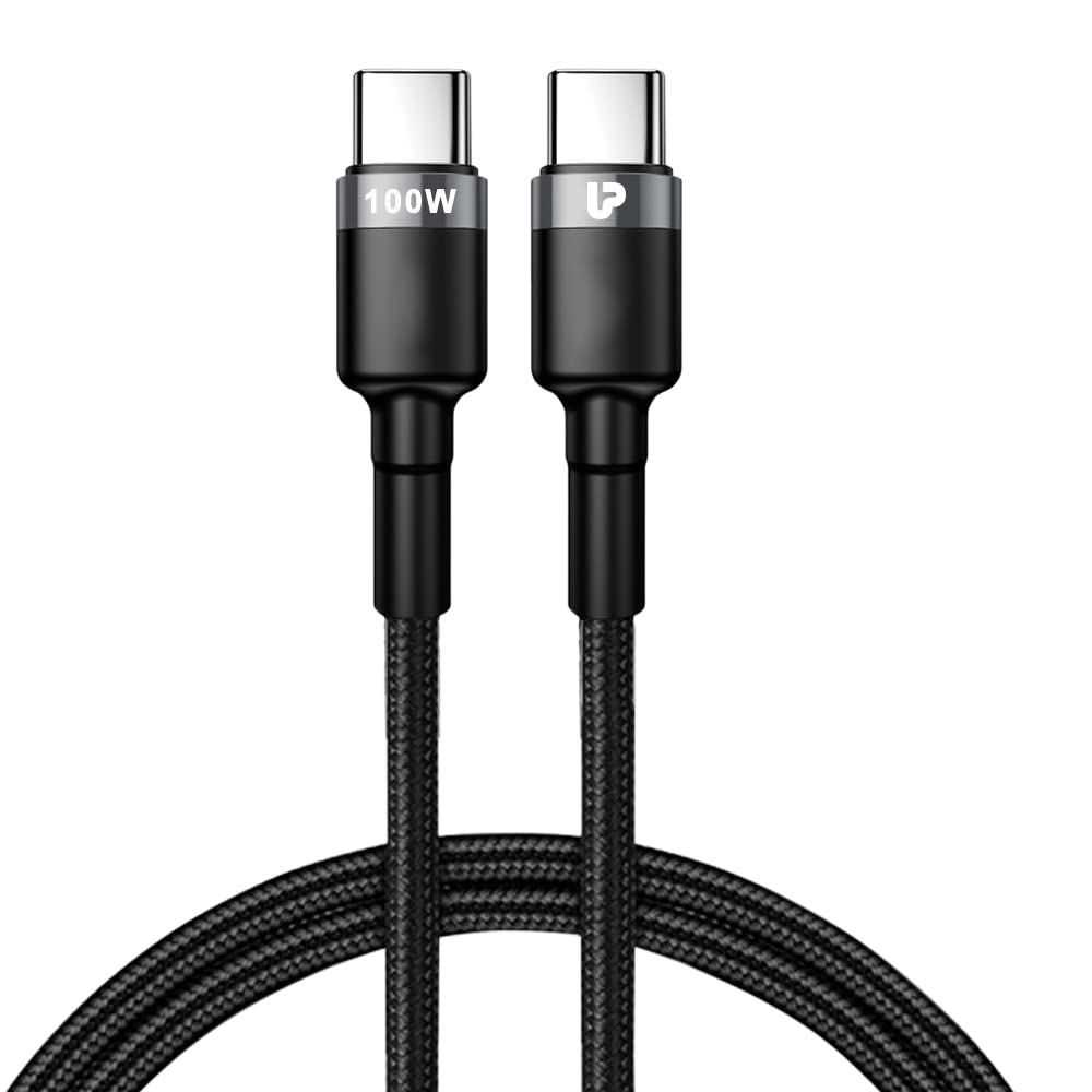 51eKH03OubL._SL1000_ UltraProlink NyloKev 100W PD Type C to C Cable - Image 1