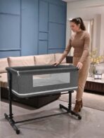 Star And Daisy 10-in-1 Folding Baby Cot - Image 4