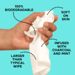 BMore 100% Biodegradable Large Wet Wipes - Image 5