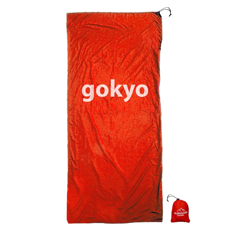 0_Cocoon_orange_jpg.jpg GoKyo Cocoon Sleeping Bag Liner - Image 1