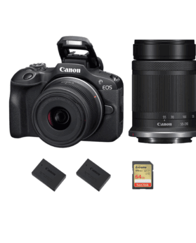 Canon Mirrorless Travel Camera Kit with 2 lenses