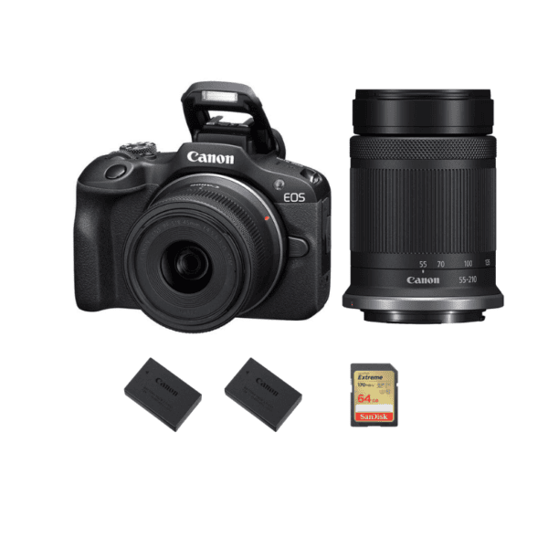 Mirrorlesscamerakit-600x600 Canon Mirrorless Travel Camera Kit with 2 lenses - Image 1