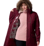 Columbia Women's Suttle Parka Jacket - Rich Wine - Image 4